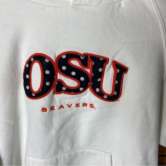 Oregon State Beavers Jansport White Hoodie – Polka Dot Lettering – Size M - Picture 5 of 8